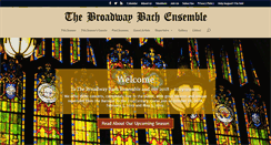 Desktop Screenshot of broadwaybach.org